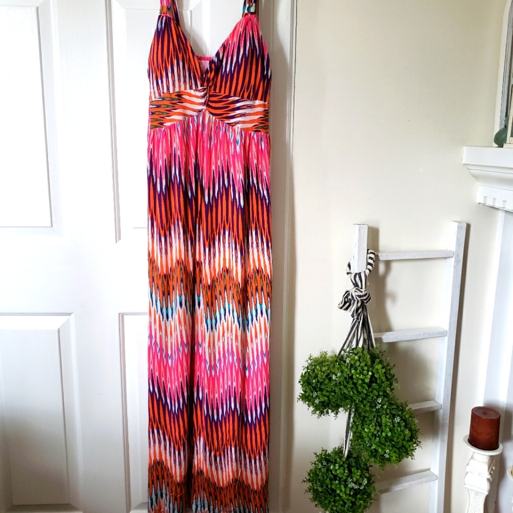 Ladies multi colored maxi